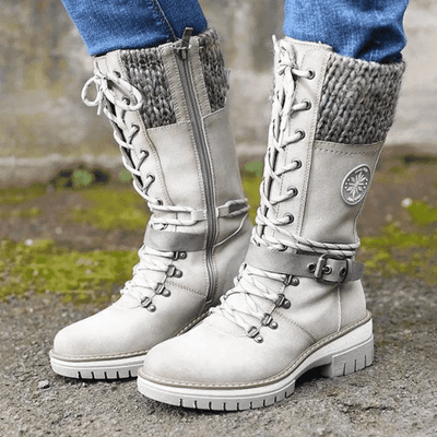 Kelly | Waterproof mid-calf lace-up boots