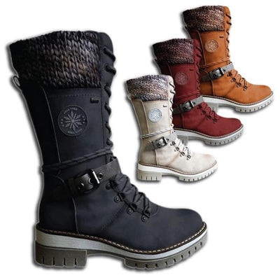 Kelly | Waterproof mid-calf lace-up boots
