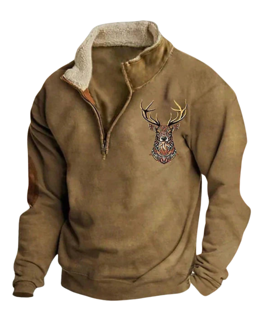 CHRISTOS | PREMIUM SWEATER WITH DEER DETAIL