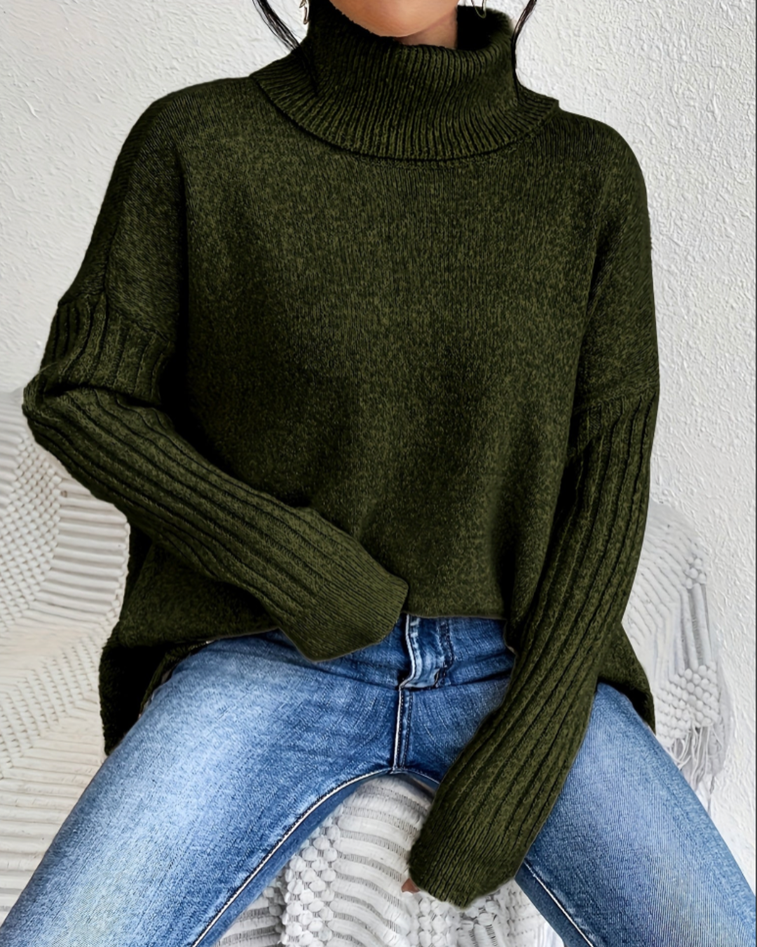 Laila | Oversized Turtleneck Sweater