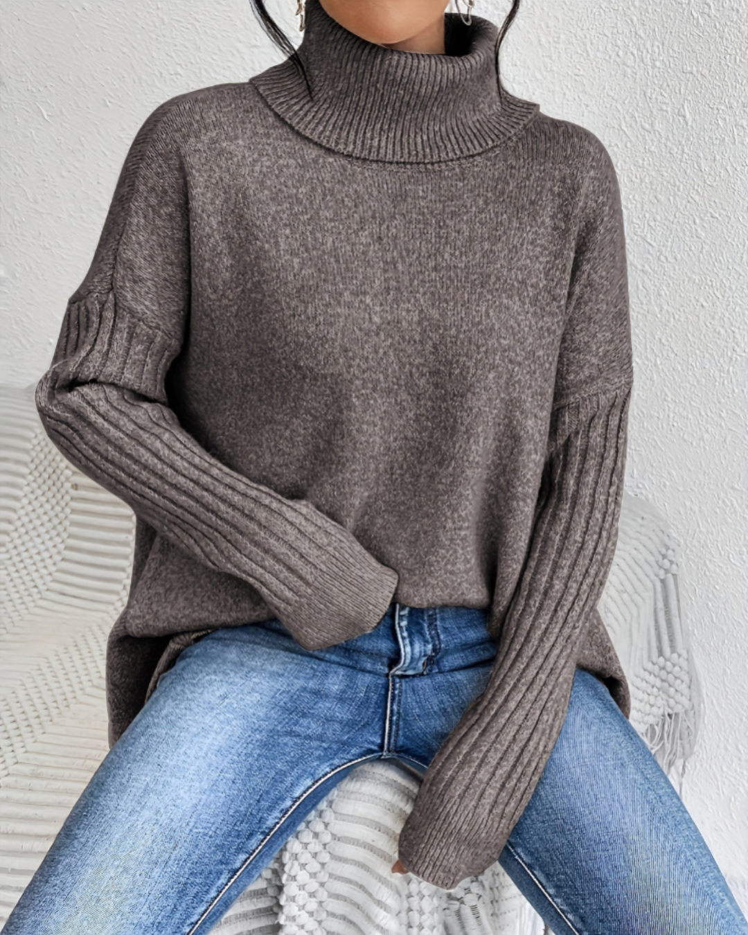 Laila | Oversized Turtleneck Sweater