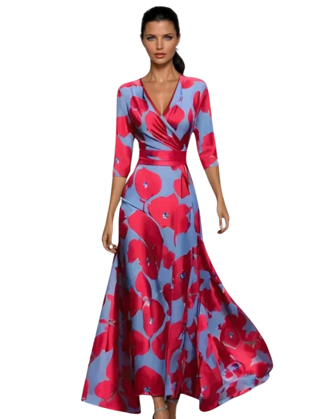 EMILIA | CHIC BLOOM WRAP DRESS