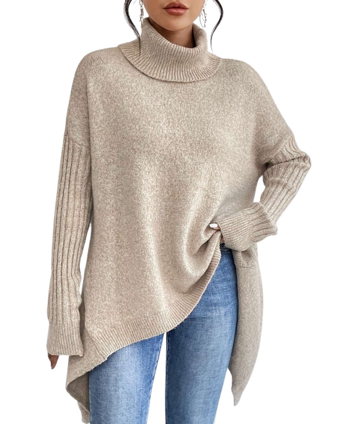 Laila | Oversized Turtleneck Sweater