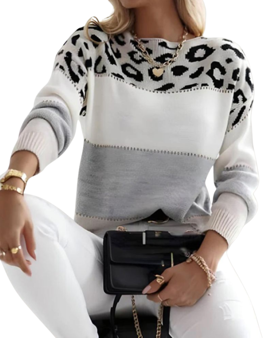 Maison Valmont | Elegant Leopard Sweater