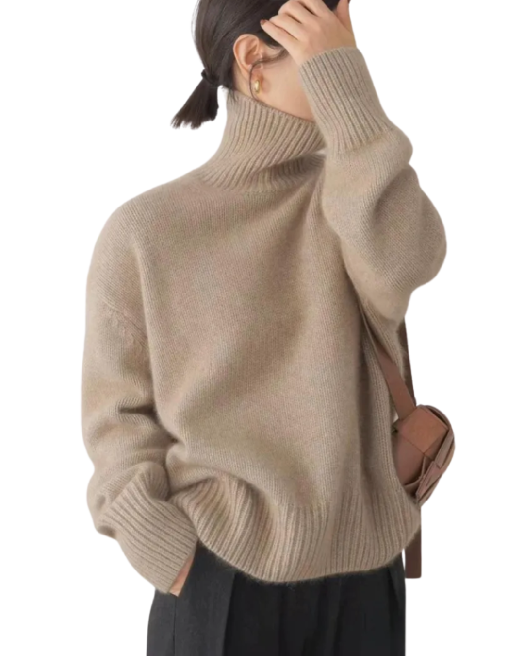 Levana | Cashmere High-Collar Sweater