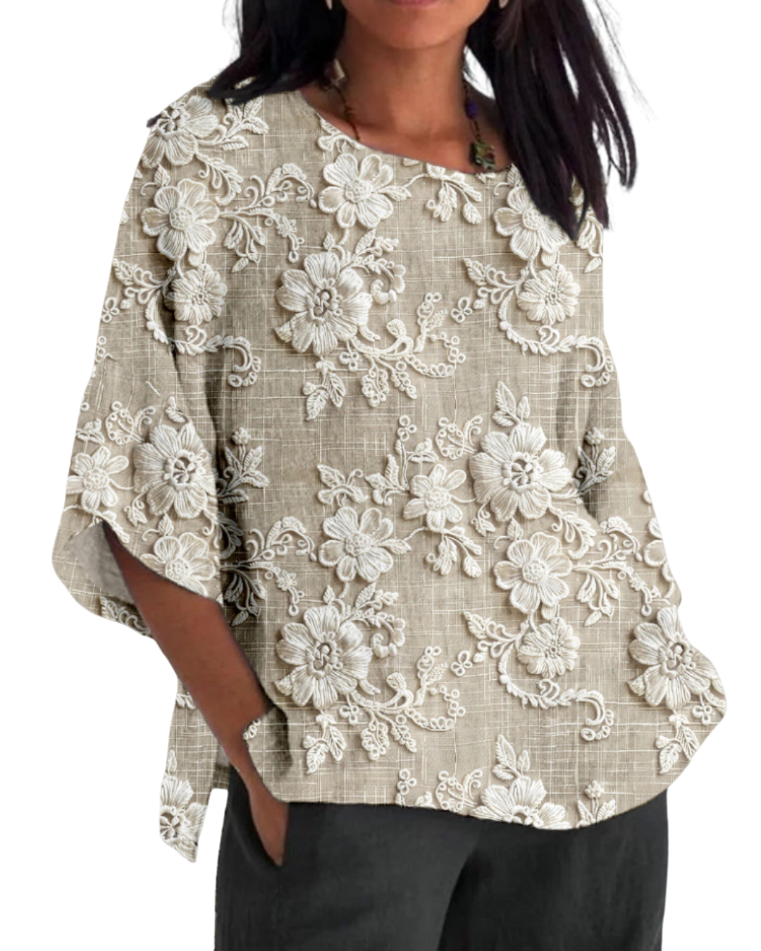 Zehra | Soft Florals Relaxed Fit Top