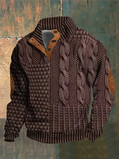 NOVA | PATTERNED COZY KNIT SWEATER FOR MEN