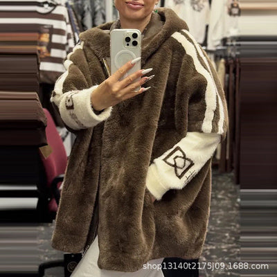 Maddy | Casual coat with hood and zipper