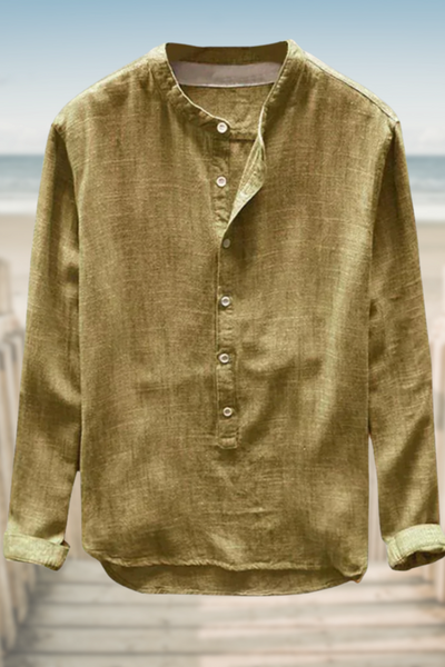 TRAVIS | RELAXED FIT BREATHABLE LINEN TOP