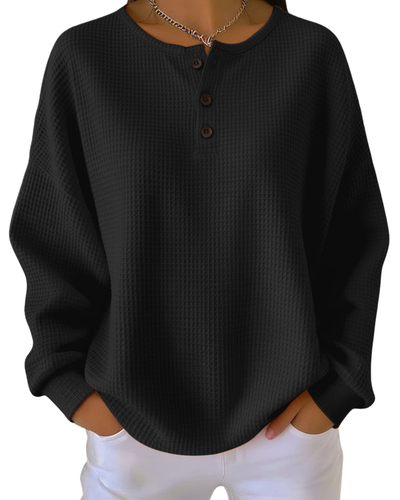 Anne | Casual Sweatshirt with Collar