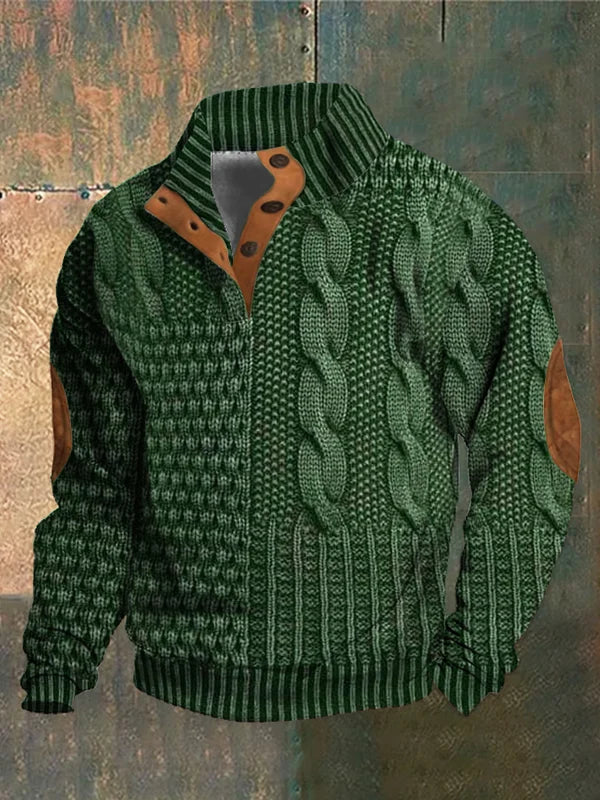 NOVA | PATTERNED COZY KNIT SWEATER FOR MEN