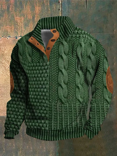 NOVA | PATTERNED COZY KNIT SWEATER FOR MEN