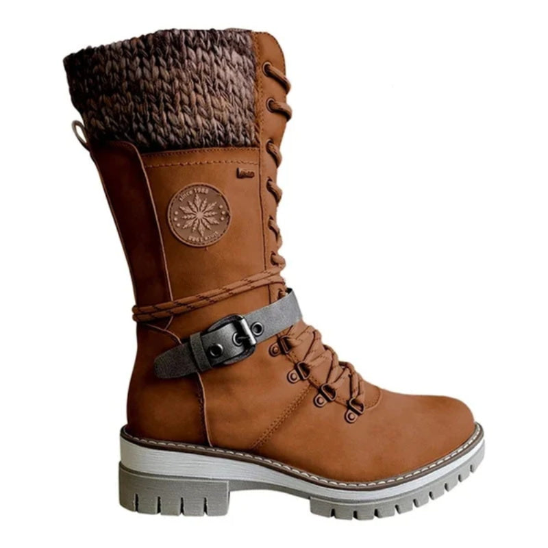Kelly | Waterproof mid-calf lace-up boots