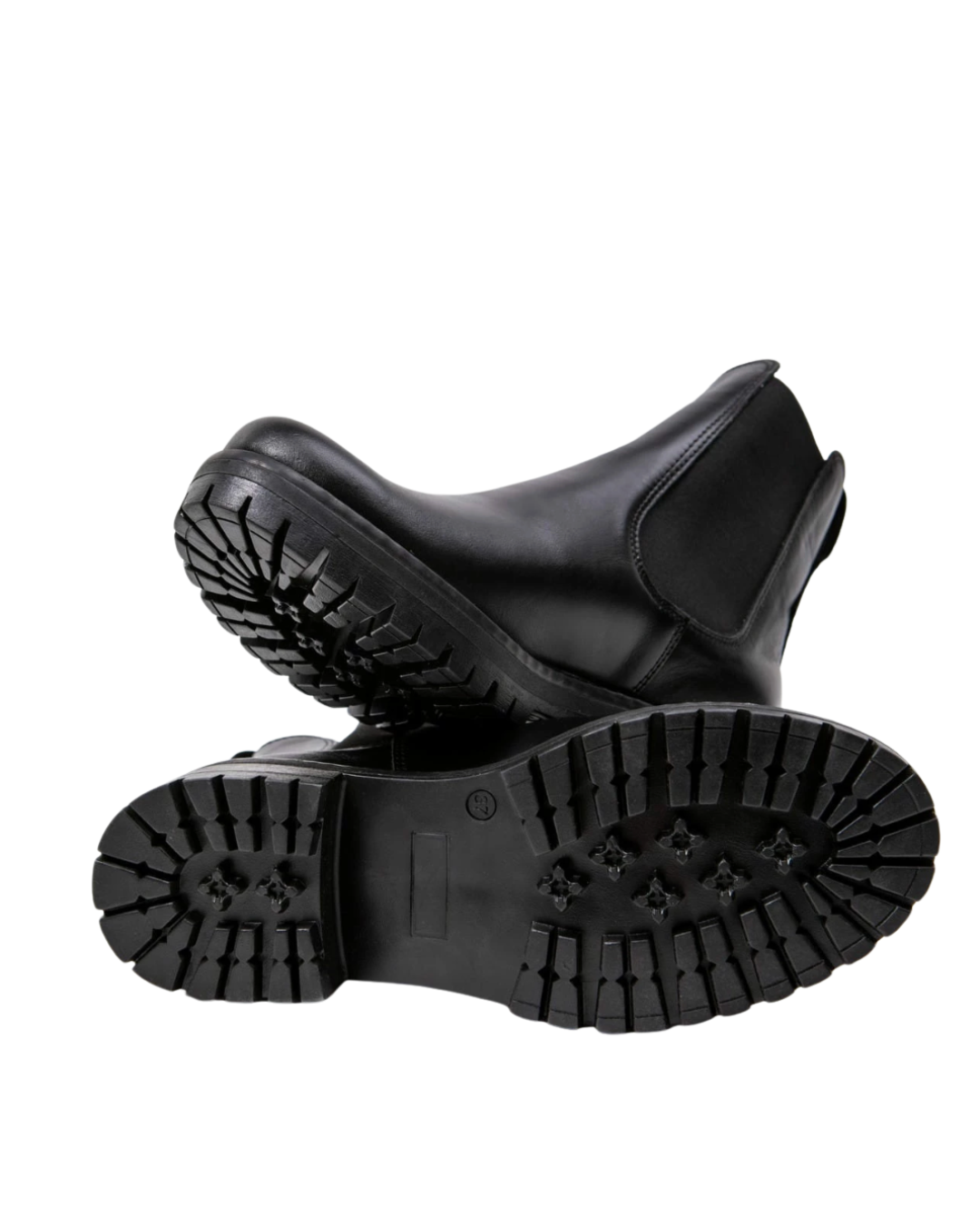 Chelsea | Black Ankle Boots with Thick Sole