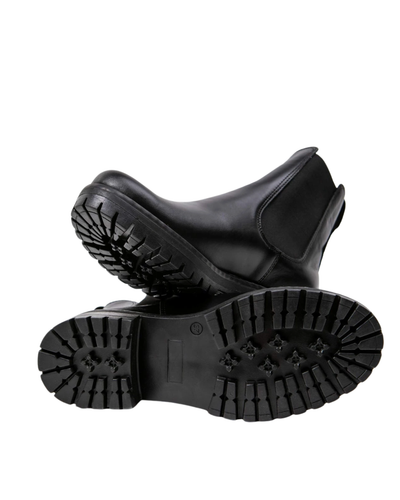 Chelsea | Black Ankle Boots with Thick Sole