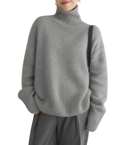 Levana | Cashmere High-Collar Sweater