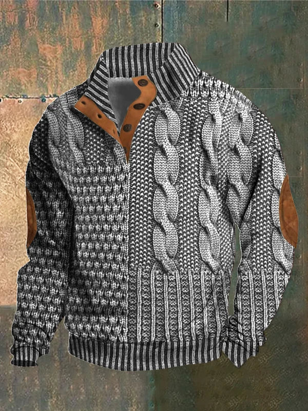 NOVA | PATTERNED COZY KNIT SWEATER FOR MEN