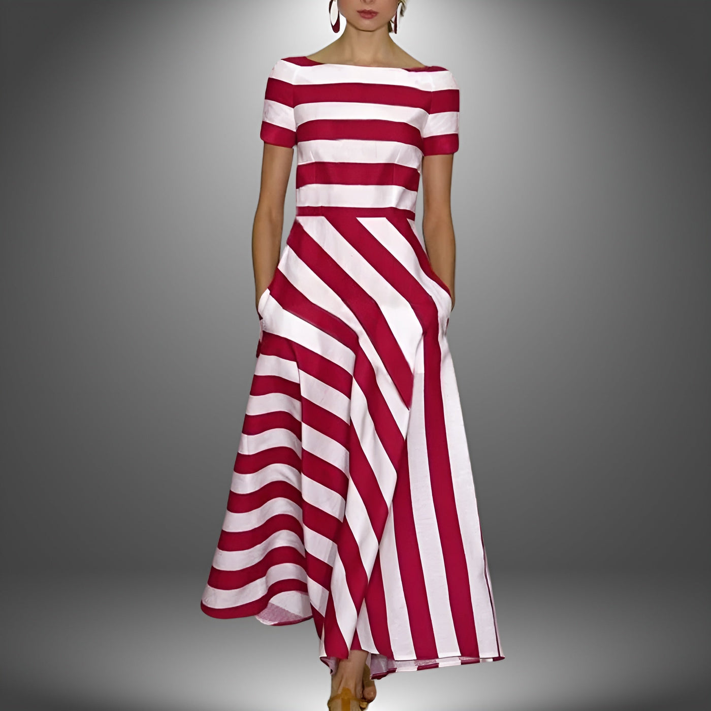 Astrid | Striped Long Dress for Women