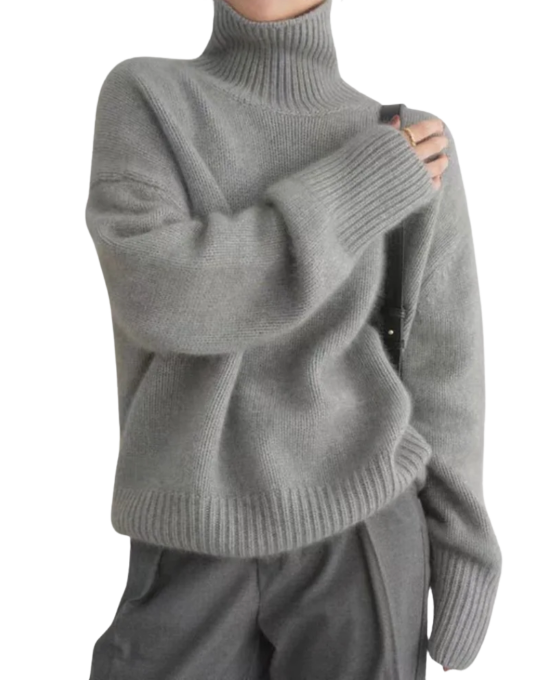 Levana | Cashmere High-Collar Sweater