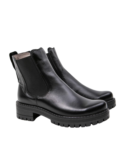 Chelsea | Black Ankle Boots with Thick Sole