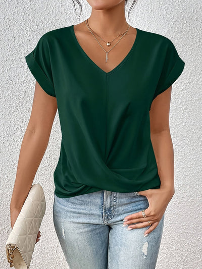 Sarah | Elegant V-Neck Summer Top
