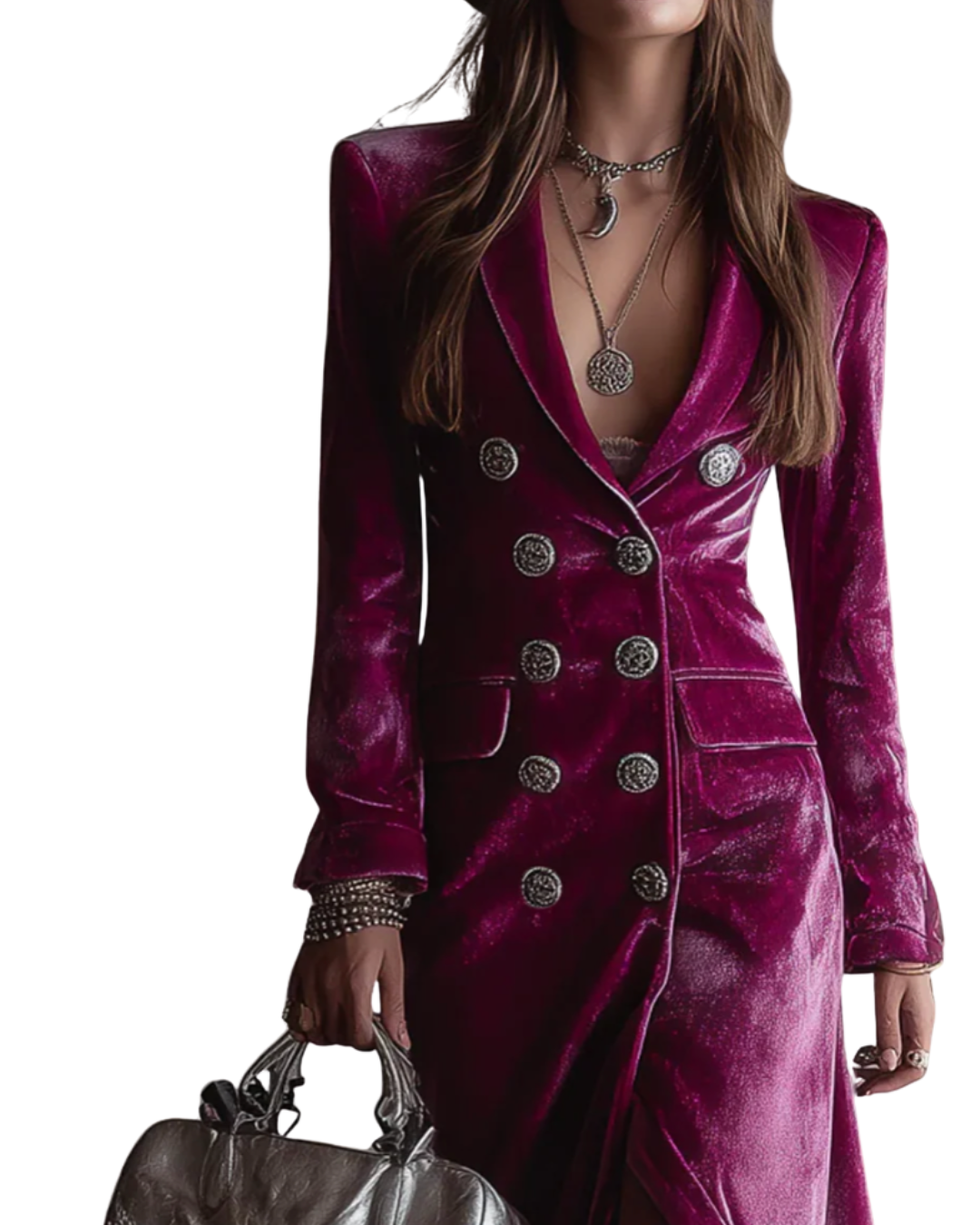 Vera | Velvet Blazer Maxi Dress