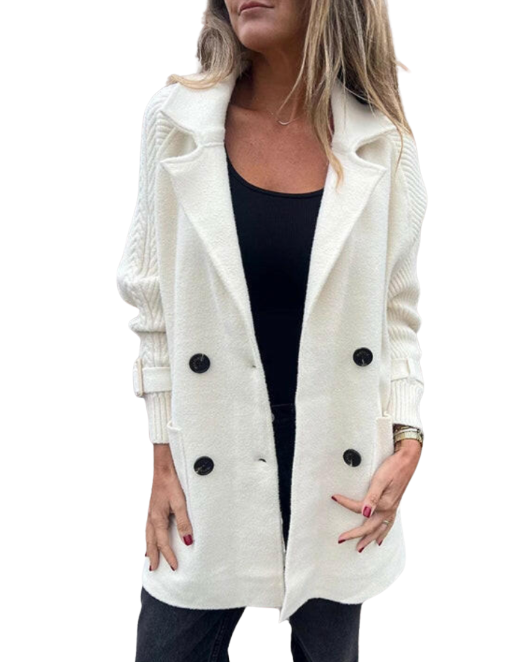 Isola | Mid-Length Double-Breasted Coat