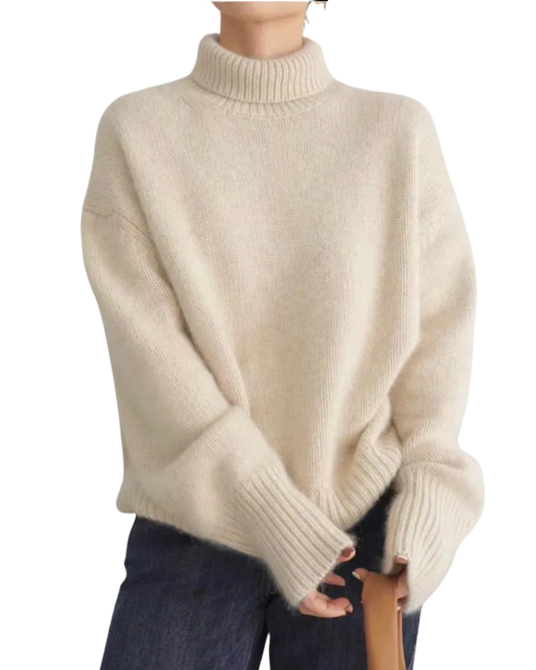 Levana | Cashmere High-Collar Sweater