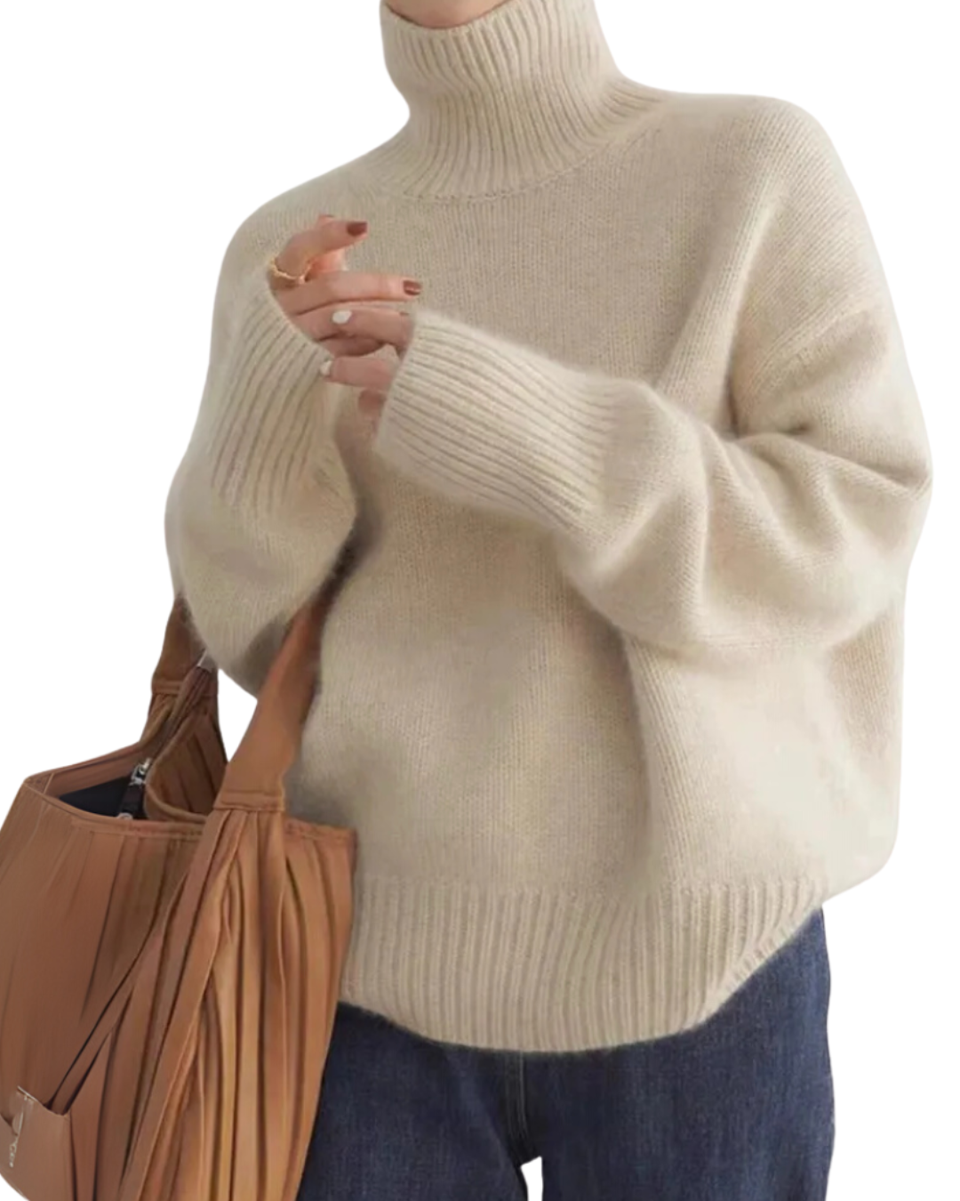 Levana | Cashmere High-Collar Sweater