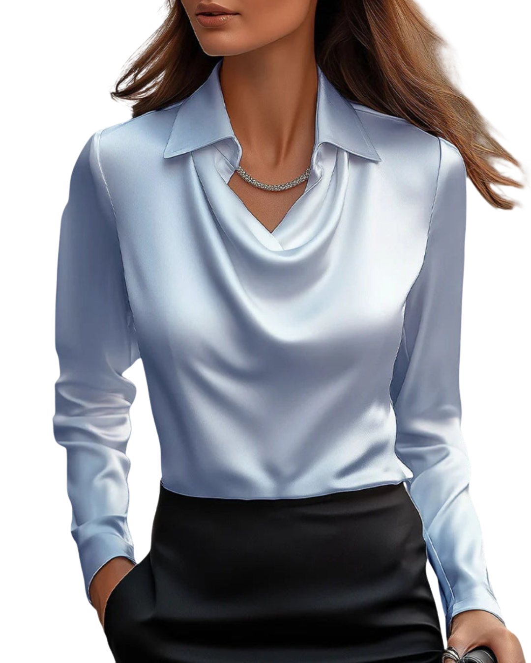 Brooklyn | Elegant Satin-Look Blouse