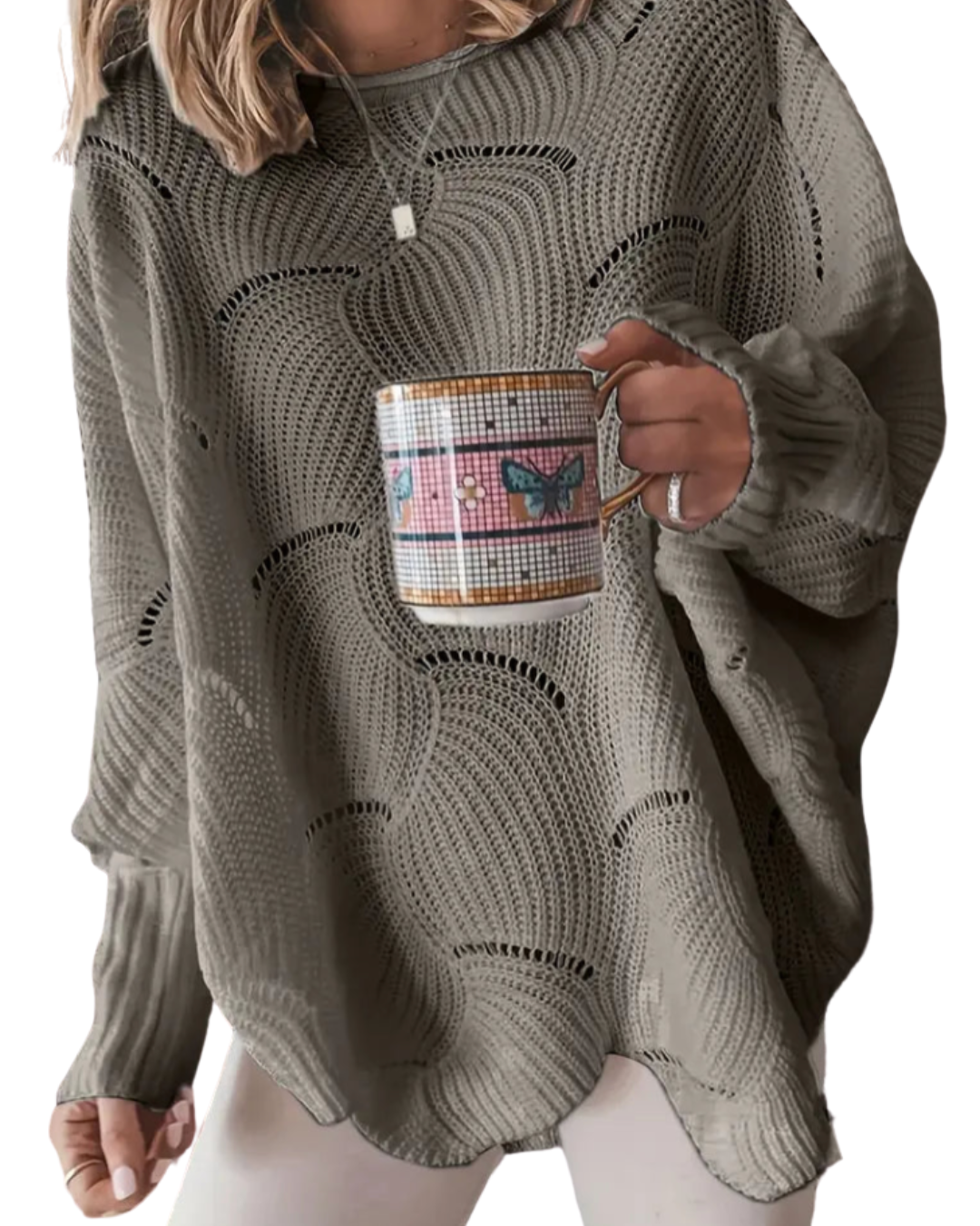 Amélie | Plain Knit Oversized Sweater