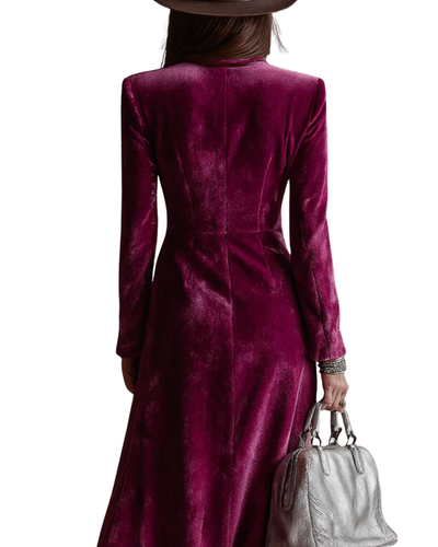 Vera | Velvet Blazer Maxi Dress