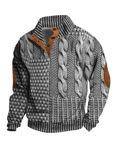 NOVA | PATTERNED COZY KNIT SWEATER FOR MEN