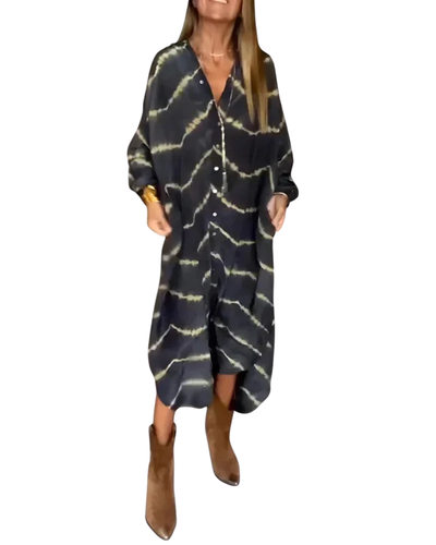 KELISSEA | ELEGANT BOHO STRIPED MAXI DRESS