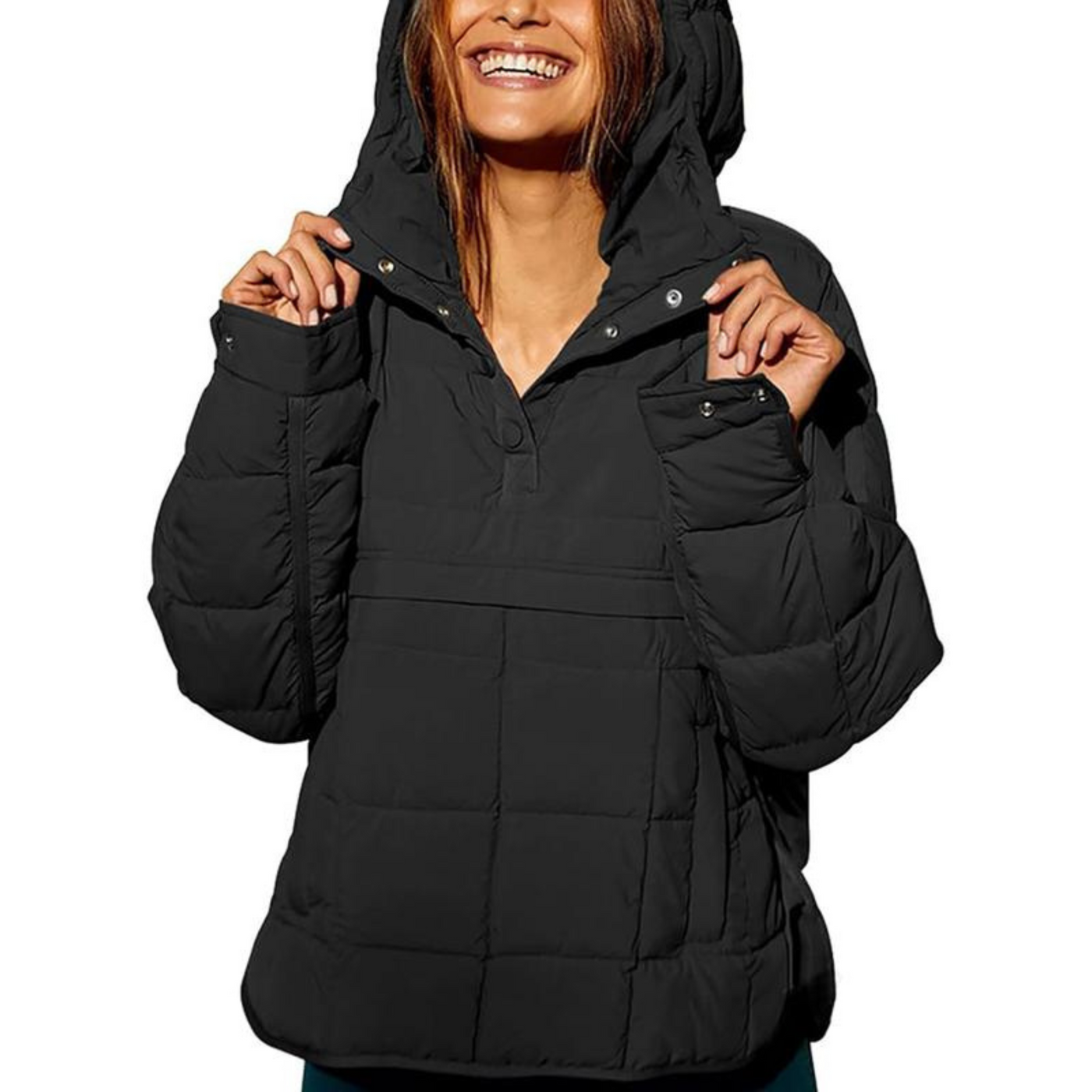 Megan | Oversized Hooded Pullover Hooded Jacket