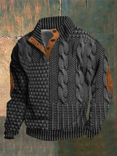 NOVA | PATTERNED COZY KNIT SWEATER FOR MEN