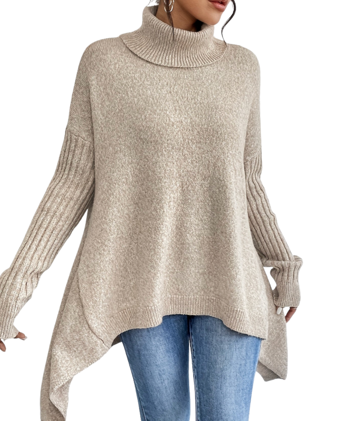 Laila | Oversized Turtleneck Sweater