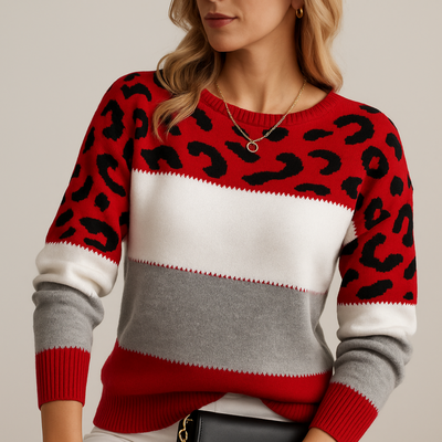 Maison Valmont | Elegant Leopard Sweater