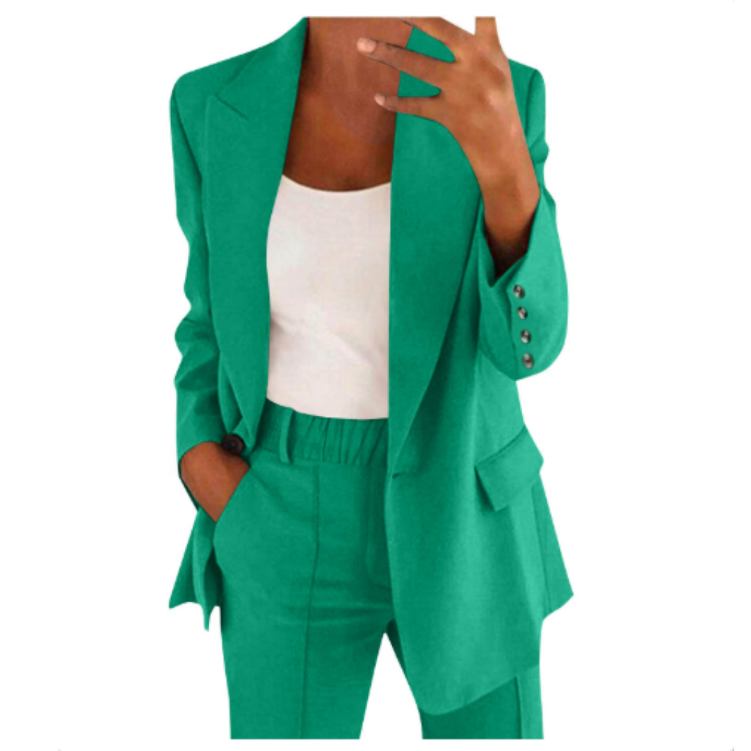 ALVERIA | ELEGANT BLAZER & TROUSER SET FOR ELEVATED STYLE