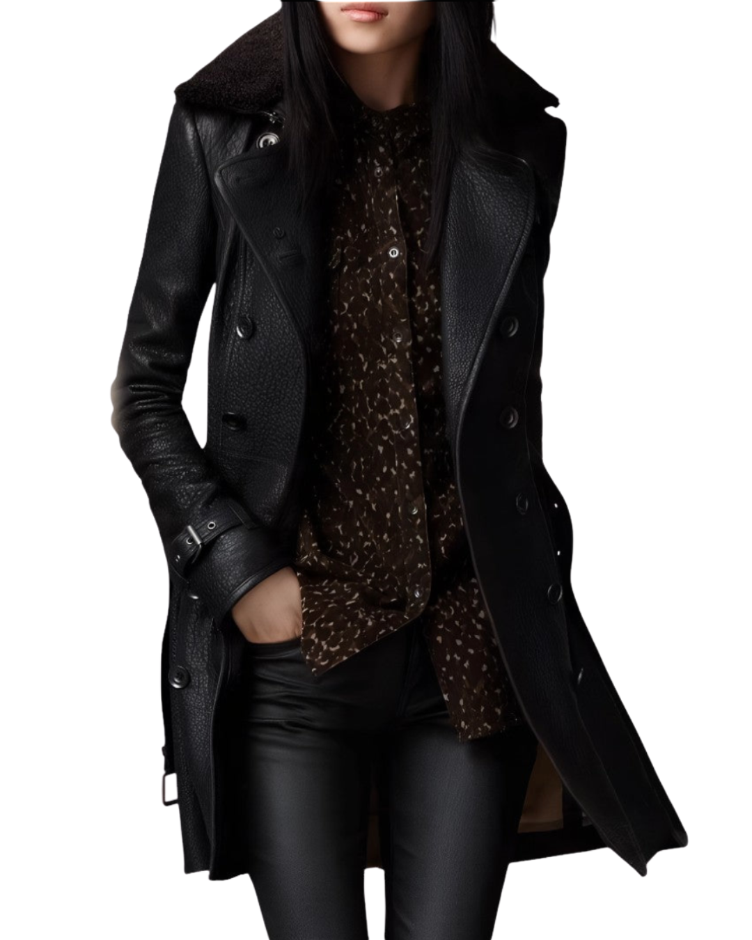 Romy | Modern trench coat with a sophisticated silhouette and versatile style