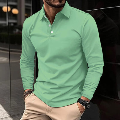 EZRA | RELAXED LONG-SLEEVE POLO
