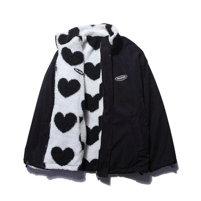 Daria | Reversible jacket with hearts