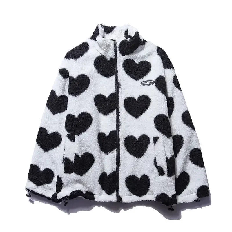 Daria | Reversible jacket with hearts