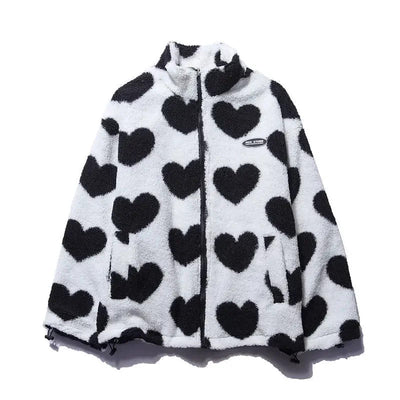 Daria | Reversible jacket with hearts