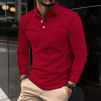 EZRA | RELAXED LONG-SLEEVE POLO