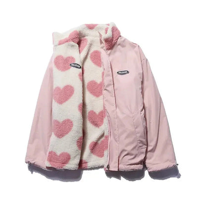 Daria | Reversible jacket with hearts