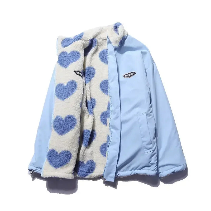 Daria | Reversible jacket with hearts