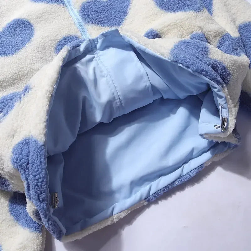 Daria | Reversible jacket with hearts