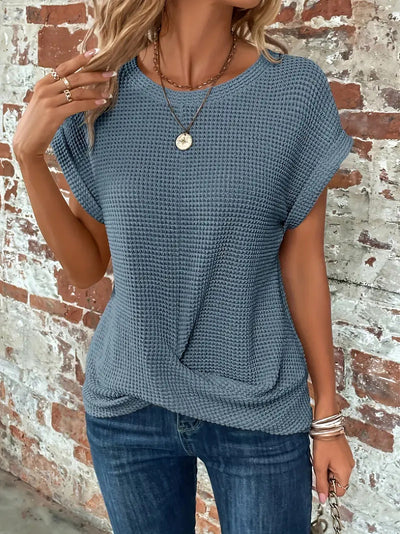 Elise | Chic Relaxed Round Neck Top