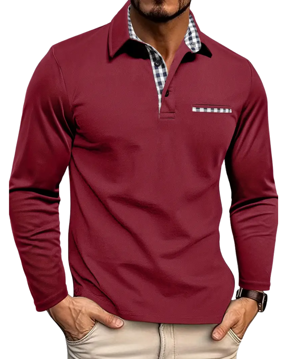 Jason | Polo Shirt with Long Sleeves